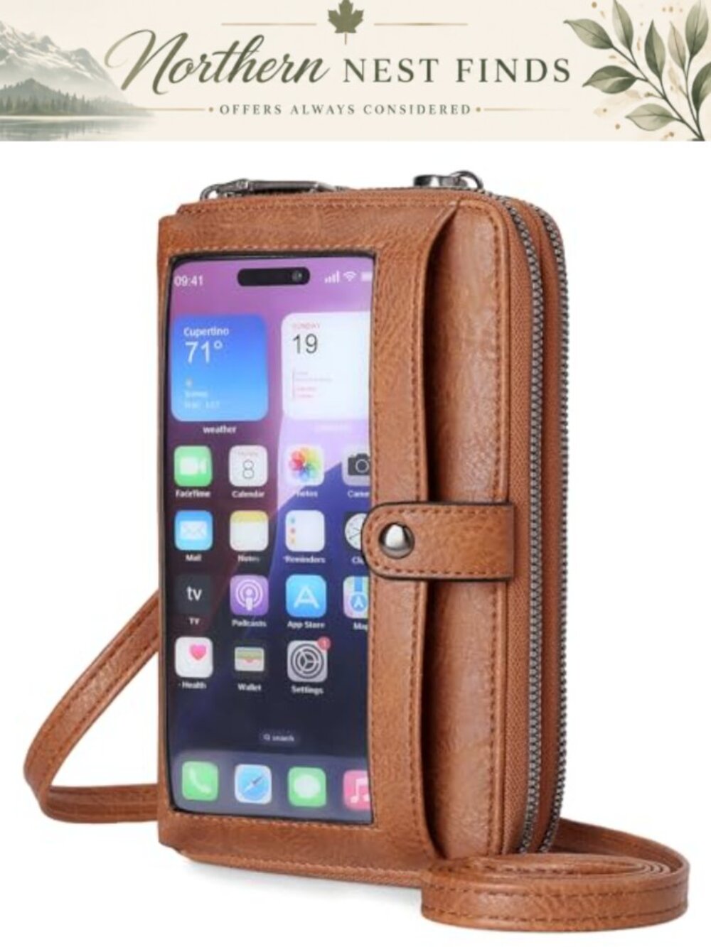 Small Crossbody Bag Wallet Wristlet Purse with Card Slots